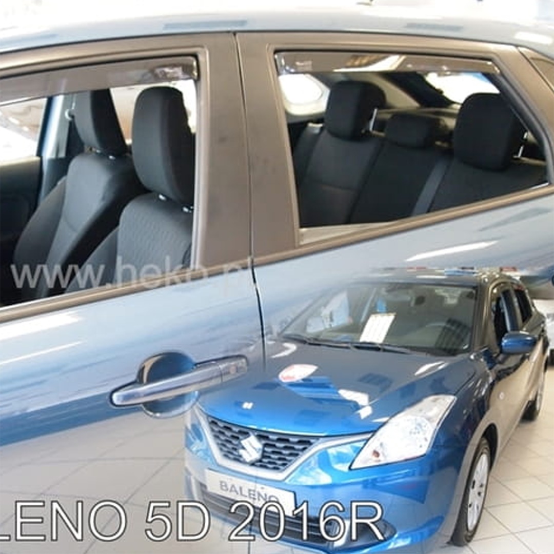 Suzuki Baleno 5d 2016+ Φιμέ Ανεμοθραύστες Heko Σετ 4τμχ για Μπρος-Πίσω Παράθυρα 1 SET28652 1