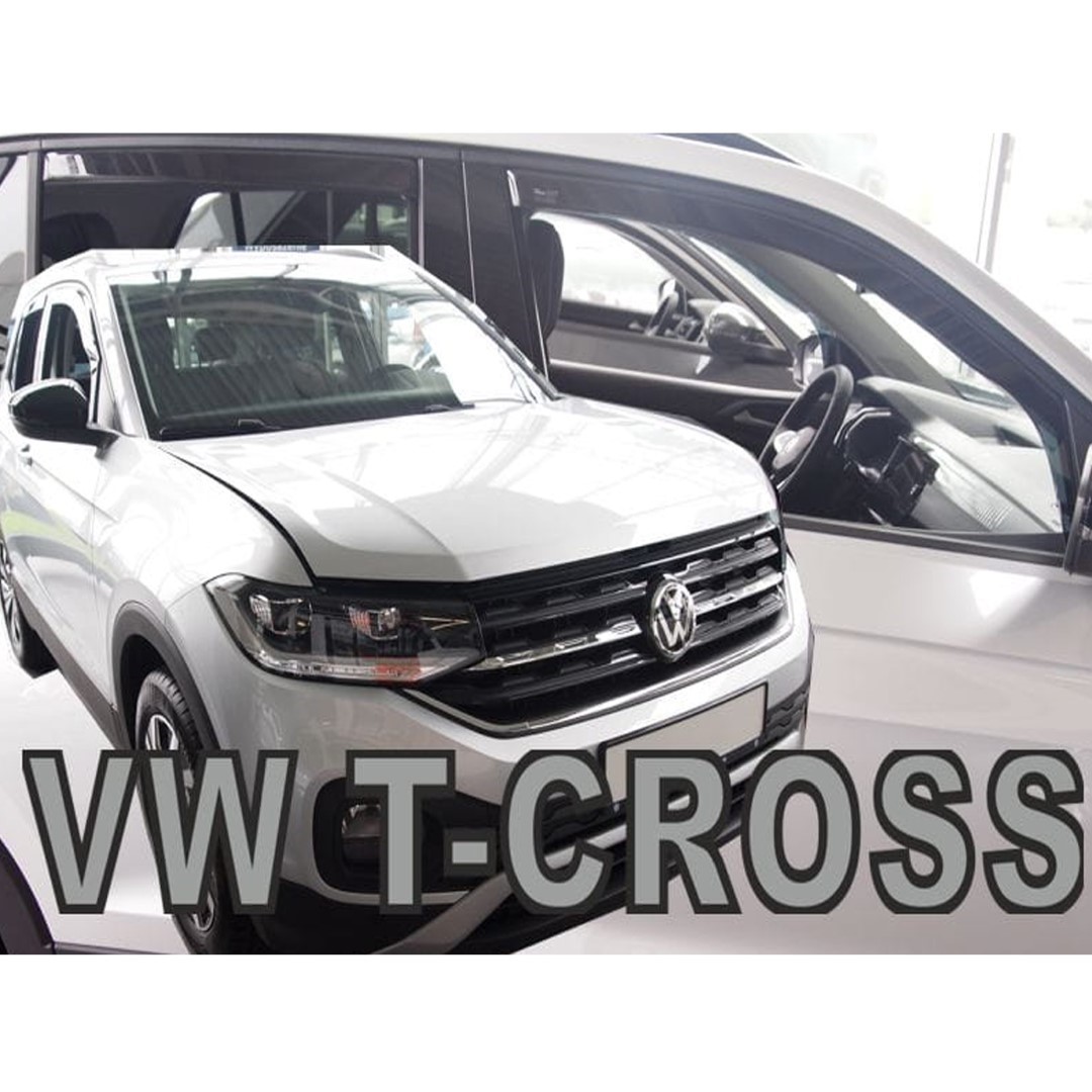 Vw T-cross 5d 2019+ Φιμέ Ανεμοθραύστες Heko Σετ 4τμχ για Μπρος-Πίσω Παράθυρα 1 SET31016