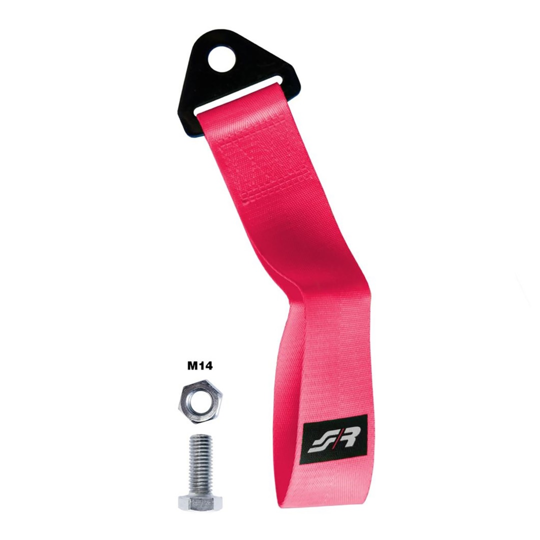 Simoni Racing Ιμάντας Ρυμούλκησης Tow Strap 26cm 3000kg Max Ροζ 1 SRUTSP