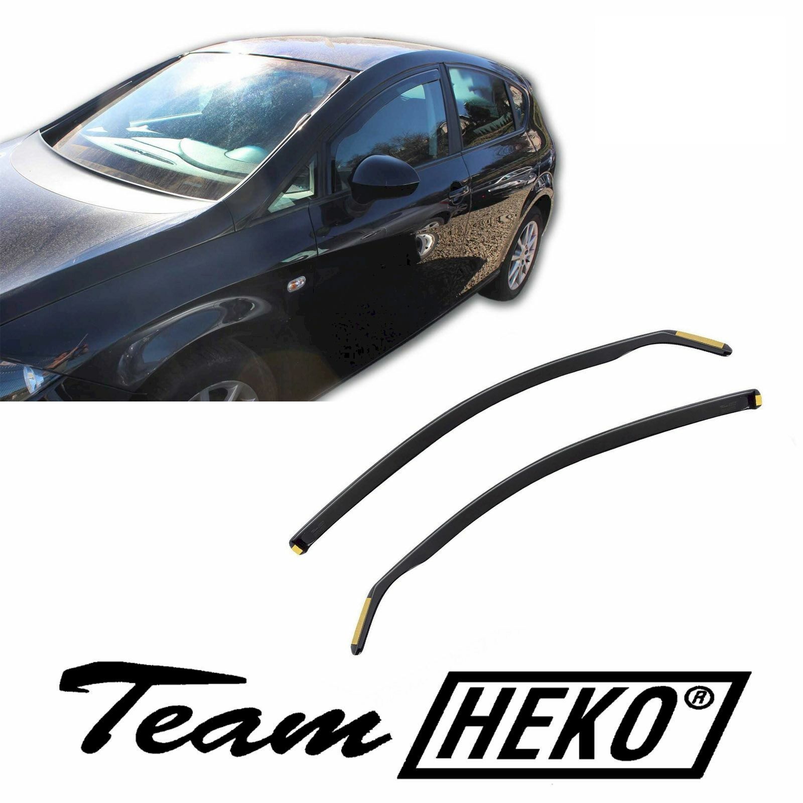 Ανεμοθραύστες Seat Leon 5D 2006-2012 Φιμέ Heko Σετ 4τμχ 28232 1 Seat Leon II 5D 2006 2012 Φιμέ Ανεμοθραύστες Heko Σετ 2τμχ 28231