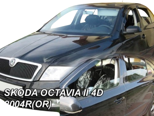 Skoda Octavia 5 4d 2004-2013 Φιμέ Ανεμοθραύστες Heko Σετ 4τμχ για Μπρος-Πίσω Παράθυρα (tp) 1 Skoda Octavia 5 4D 2004 2013 anemothraustes 4 tem heko 2 removebg preview