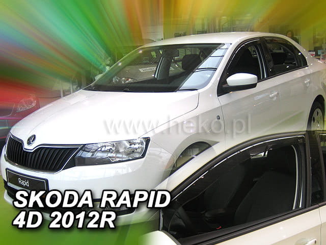 Ανεμοθραύστες Skoda Rapid 5D 2012+ Φιμέ της Heko Σετ 2τμχ 28336 1 Skoda Rapid 5d 2012 Φιμέ Ανεμοθραύστες Heko Σετ 2τμχ