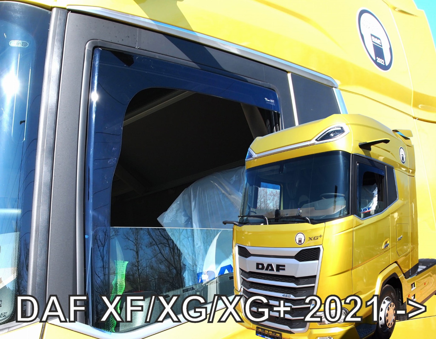 Daf Xf/xg/xg+ 2021+ με Καμέρα Φιμέ Ανεμοθραύστες Heko Σετ 2τμχ 1 TRUCK13156