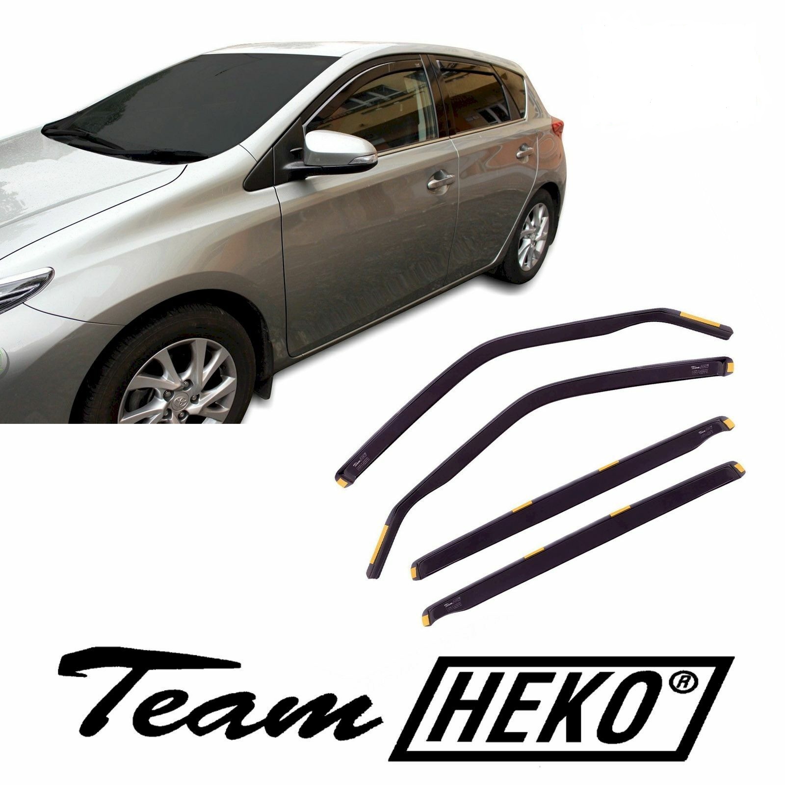 Ανεμοθραύστες Toyota Auris 5D 2013+ Φιμέ Heko Σετ 4τμχ 29629 1 Toyota Auris 5d 2013 anemothrastes 4 tem heko