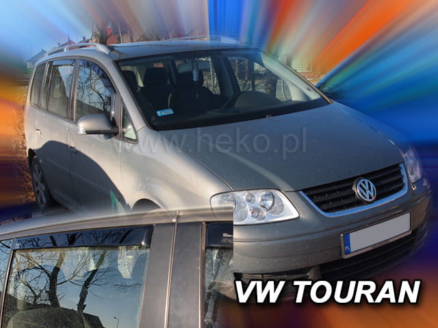 Ανεμοθραύστες για VW Touran 5D 2003-2015 Φιμέ της Heko Σετ 4τμχ 31143 1 VW Touran 5D 2003 2015 Φιμέ Ανεμοθραύστες Heko Σετ 4τμχ