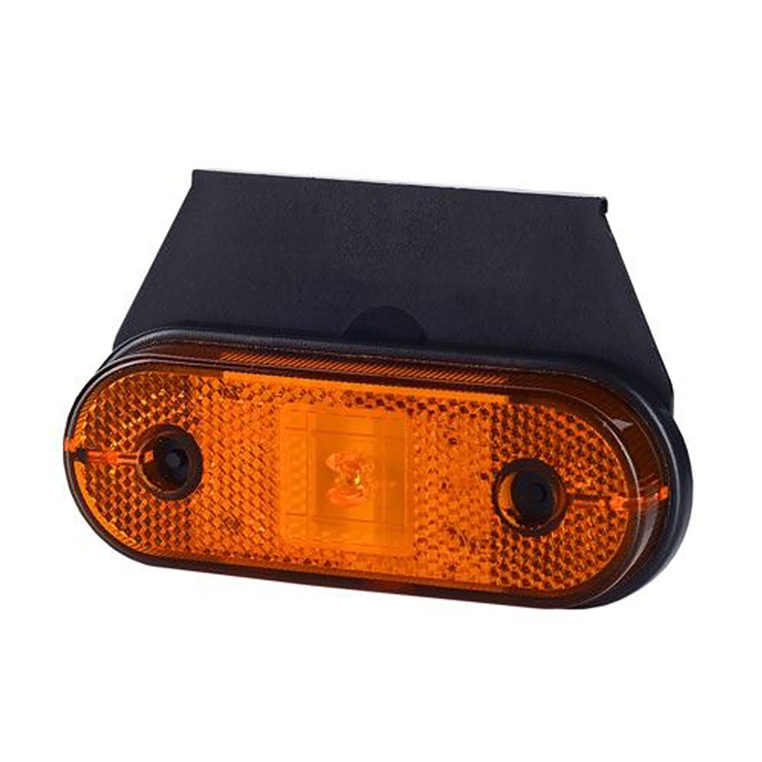 M-tech Φως Όγκου Ανακλαστικό Ld624 12/24v 1 Led Horpol Πορτοκαλί (11 X 3,9 Cm) -1τχμ 1 WMLHOR624M