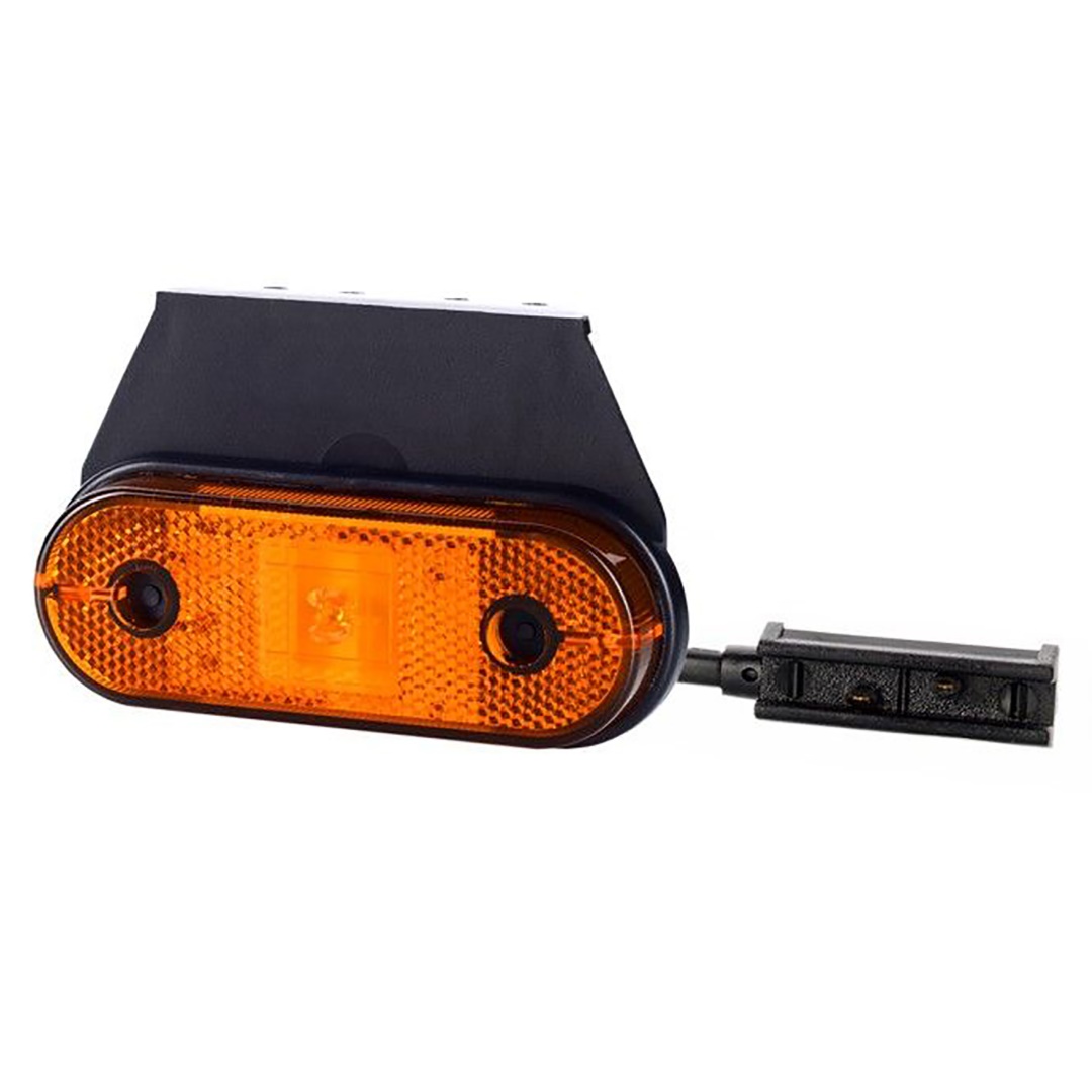 Φως Όγκου Φορτηγού Ld650 12/24v 1led Horpol Πορτοκαλί (11 X 3,2 Cm)1τχμ M-tech 1 WMLHOR650M