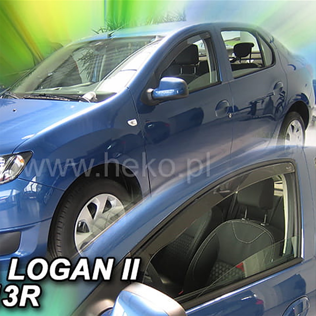 Dacia Sandero 2 / Stepway 4d 2013+ Φιμέ Ανεμοθραύστες Heko Σετ 2τμχ 1 WWW