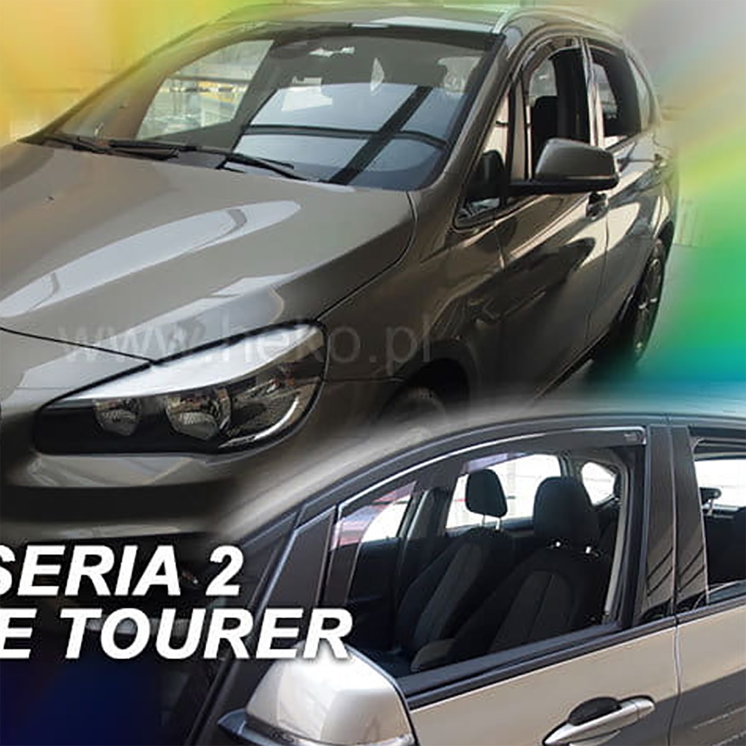 Bmw Σειρά 2 F45 Active Tourer 5d 2015+ Φιμέ Ανεμοθραύστες Heko Σετ 2τμχ 1 aa