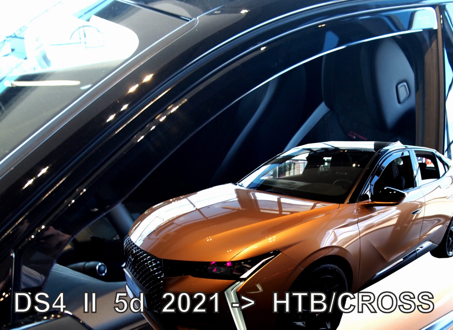 Ds 4 5d 2021+ /ds 4 Cross 5d 2021+ Φιμέ Ανεμοθραύστες Heko Σετ 4τμχ για Μπρος-Πίσω Παράθυρα 1 anem.12279