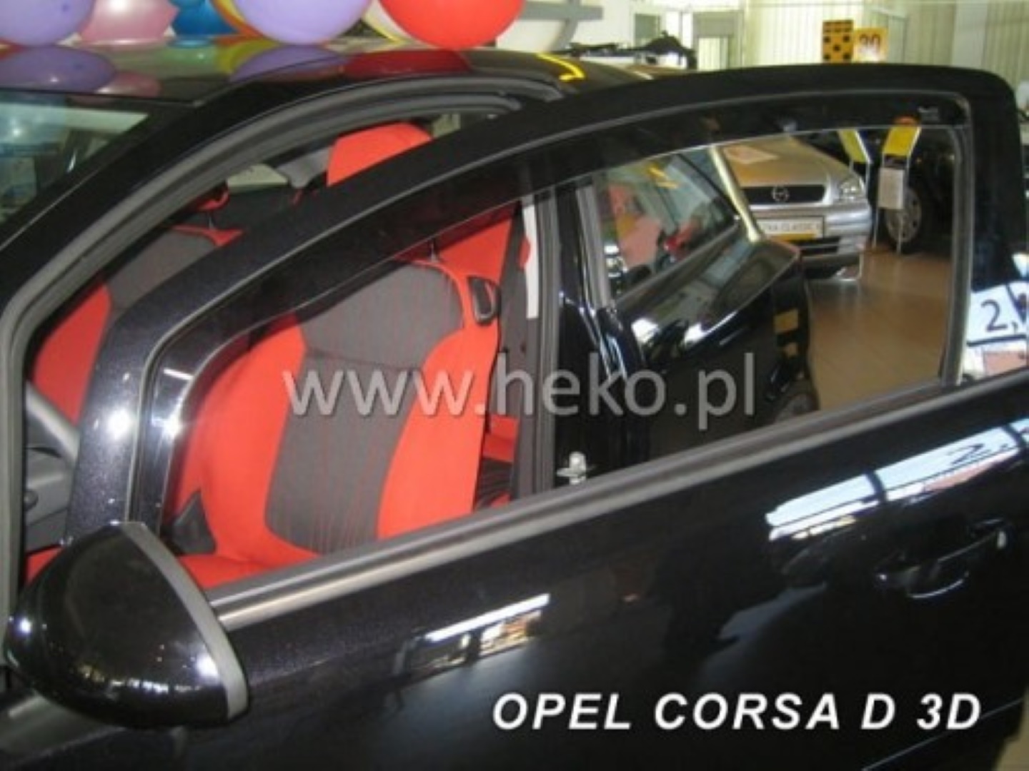 Ανεμοθραύστες για Opel Corsa D / E 3d 09/2006-2019 της Heko Σετ 2τμχ Φιμέ Πλαστικοί (tp) 25364 1 anem25364