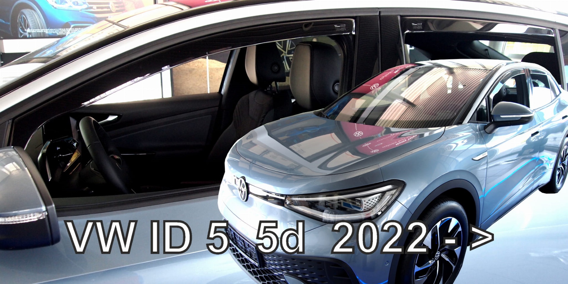 Ανεμοθραύστες για Vw Id.5 5d 2022+ Φιμέ Σετ 4τμχ Heko για Μπροστινά και Πίσω Παράθυρα 1 anem 31032