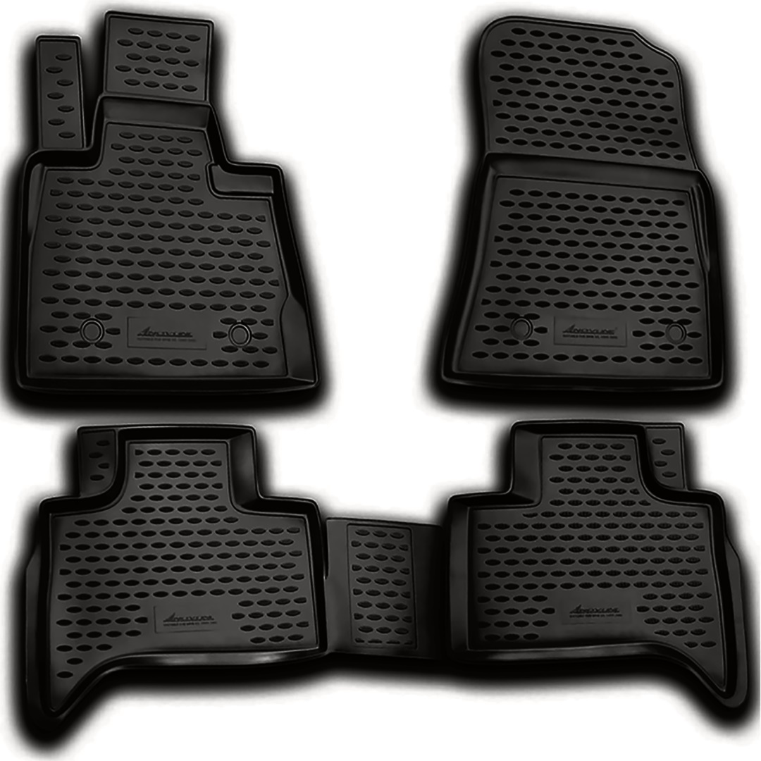 Bmw X5 2000-2007 Λαστιχένια Πατάκια Σετ 4τμχ Μαύρα Novline 1 car166