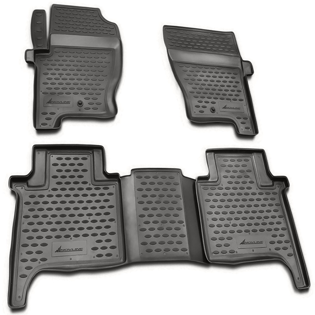 Landrover Range Rover Sport 05/2005+ Λαστιχένια Πατάκια Σετ 4τμχ Ανθρακί/Σκούρο Γκρι Novline 1 car201