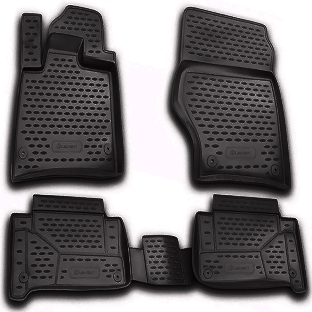 Audi Q7 2005-2014 Λαστιχένια Πατάκια Σετ 4τμχ Μαύρα Novline 1 car263