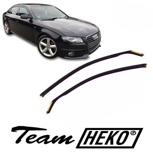 Audi A4 / B8 4d 2008-2015 Φιμέ Ανεμοθραύστες Heko Σετ 2τμχ (tp) 1 heko ανεμοθραύστες Audi A4 B8 4D 2008 2015 1