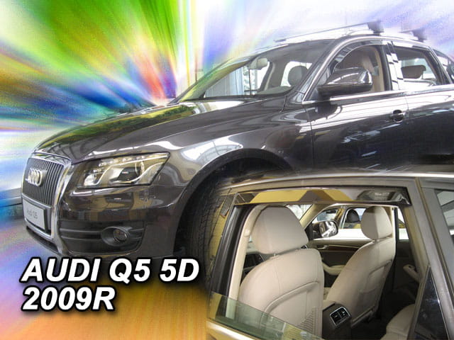 Ανεμοθραύστες Audi Q5 I (8R) 5D 2009-2016 Φιμέ Heko Σετ 2τμχ 10234 1 heko ανεμοθραύστες Audi Q5 5D 2009 2016
