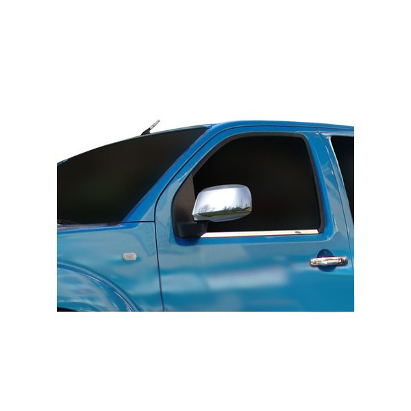Καπάκια Καθρεφτών Χρωμίου Nissan Pathfinder Suv R51 2005-2012 / Navara D40 / Suzuki Equator 2τχμ Μεταλλικά Omtec 1 mirror cover 2 pcs s steel5003111