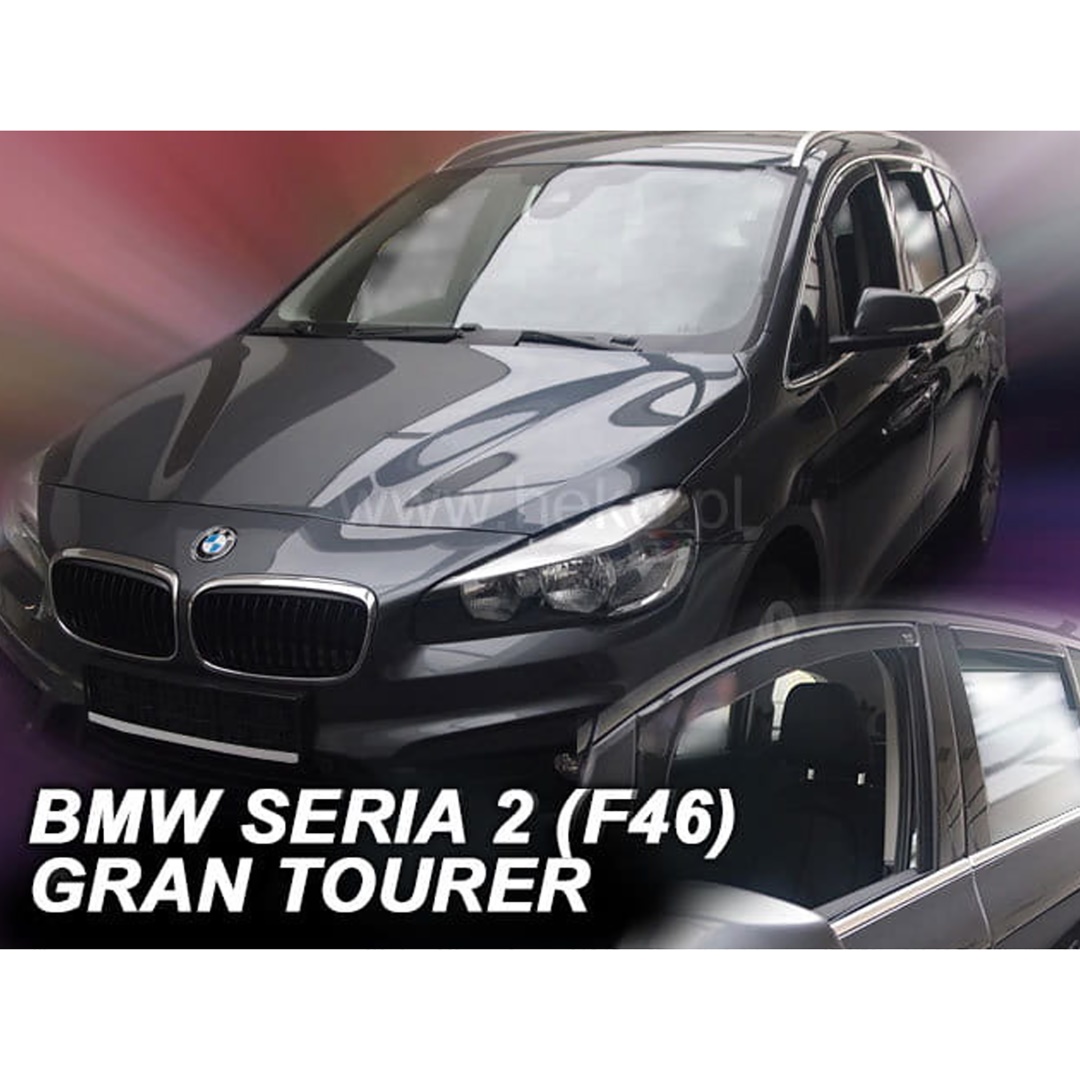 Bmw Σειρά 2 F46 Gran Tourer 5d 2015+ Φιμέ Ανεμοθραύστες Heko Σετ 4τμχ για Μπρος-Πίσω Παράθυρα 1 ΑΝΕΜSET11161