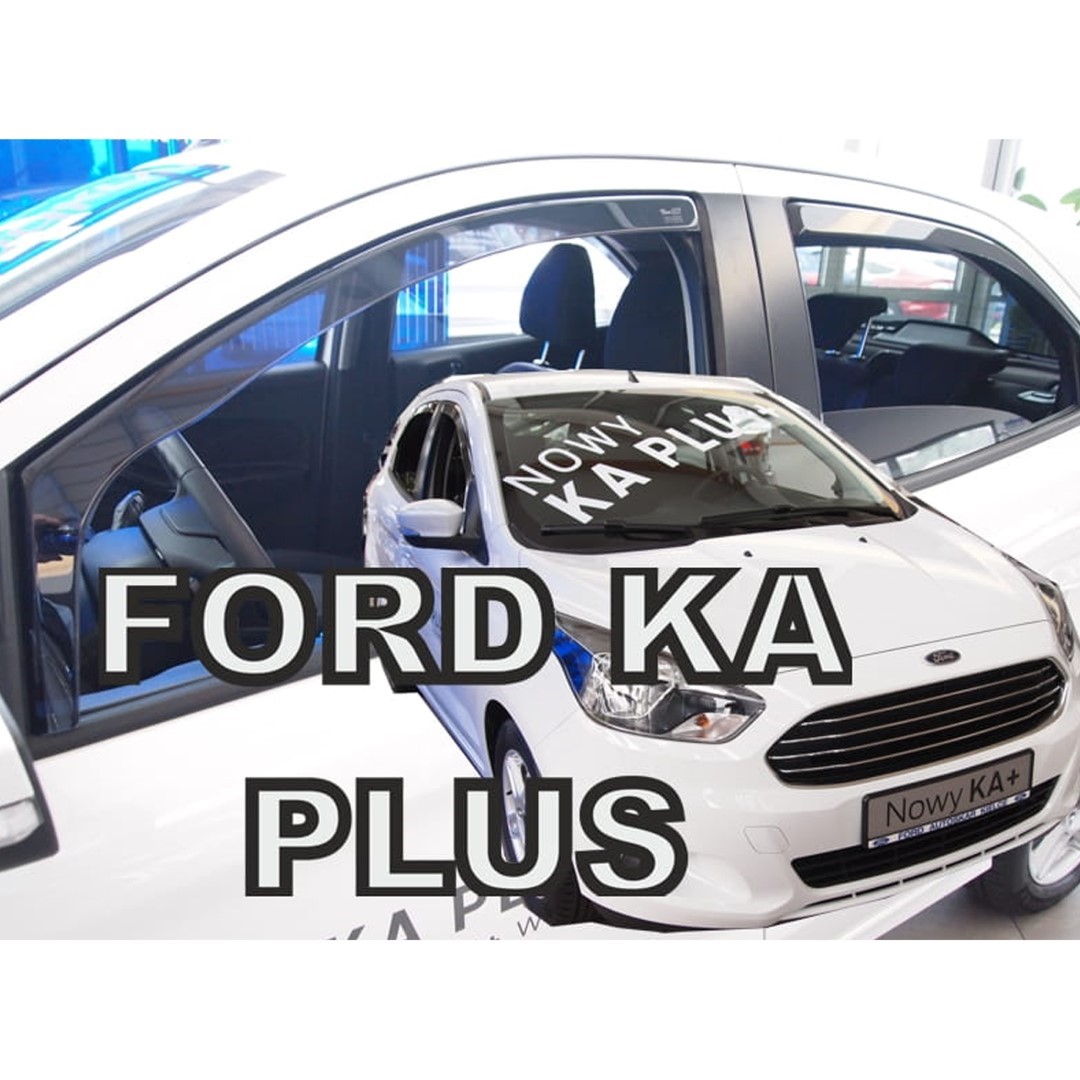Ford Ka Plus 5d 2014+ Φιμέ Ανεμοθραύστες Heko Σετ 4τμχ για Μπρος-Πίσω Παράθυρα 1 ΑΝΕΜSET15328