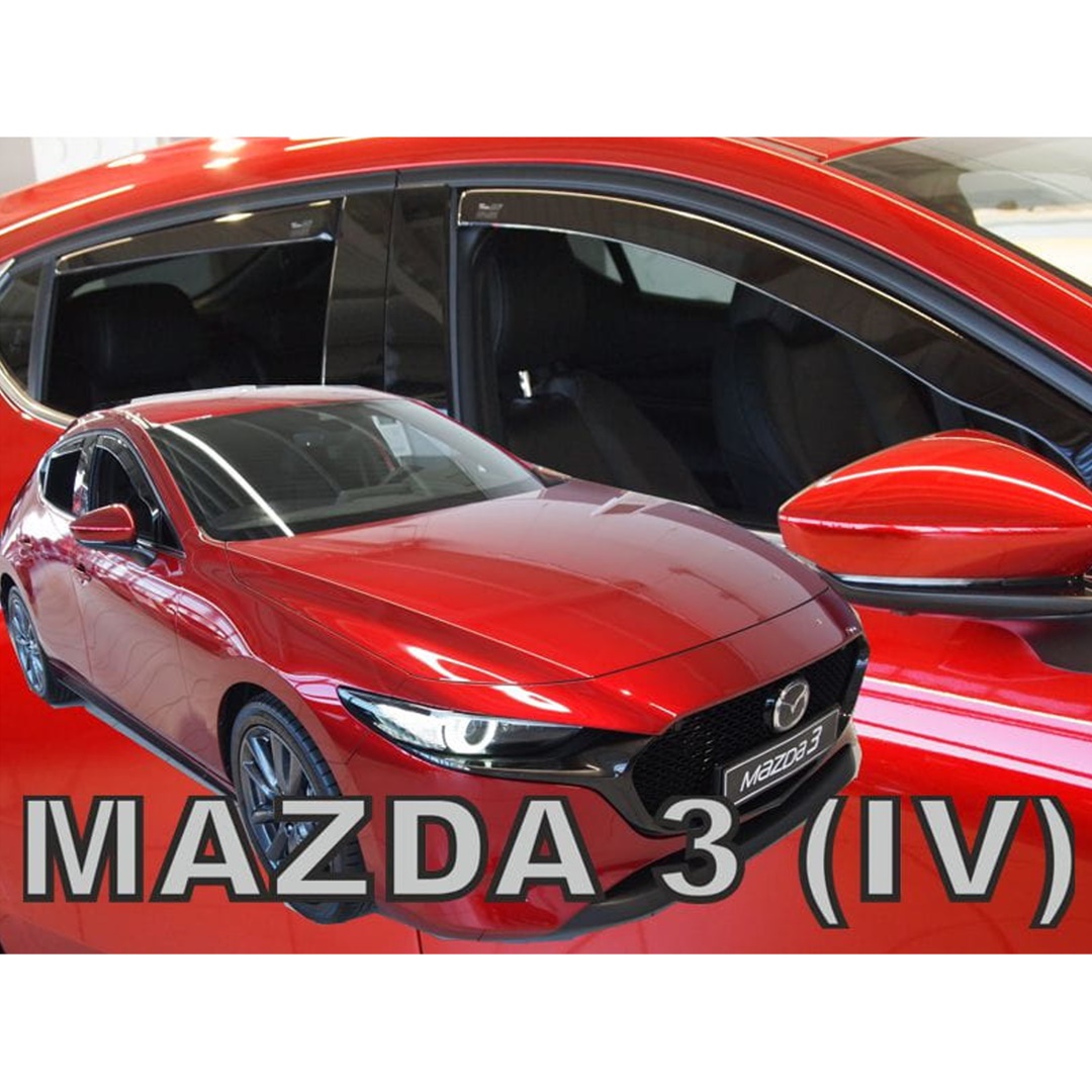 Mazda 3 5d Hb 2019+ Φιμέ Ανεμοθραύστες Heko Σετ 4τμχ για Μπρος-Πίσω Παράθυρα 1 ΑΝΕΜSET23176
