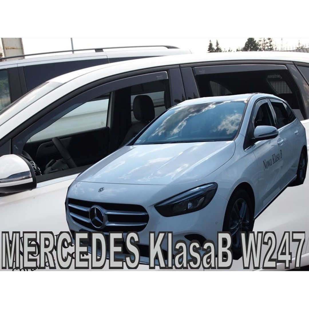 Mercedes B-klas W247 5d 2019+ Φιμέ Ανεμοθραύστες Heko Σετ 4τμχ για Μπρος-Πίσω Παράθυρα 1 ΑΝΕΜSET23614