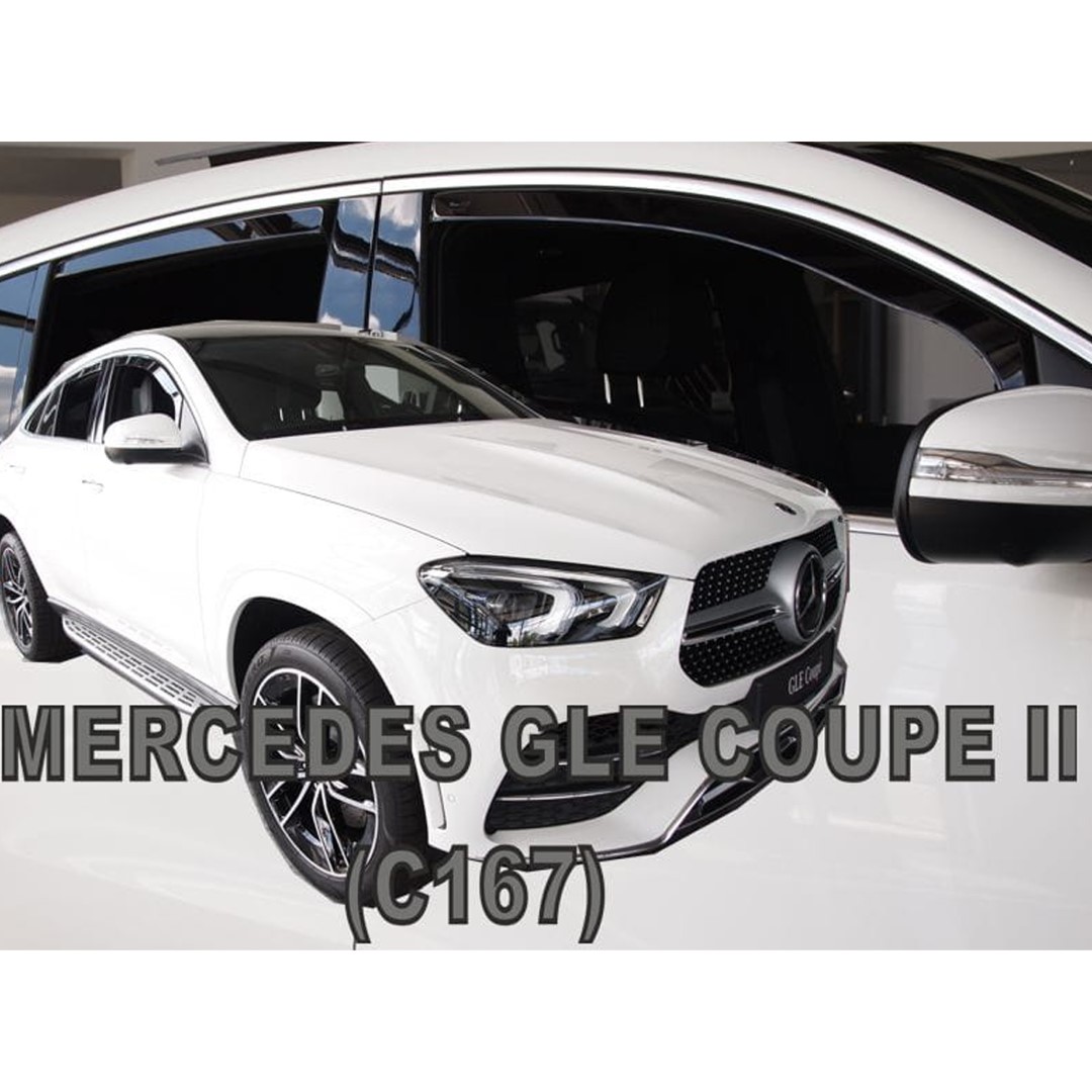 Mercedes Gle Coupe C167 5d 2019+ Φιμέ Ανεμοθραύστες Heko Σετ 4τμχ για Μπρος-Πίσω Παράθυρα 1 ΑΝΕΜSET23618