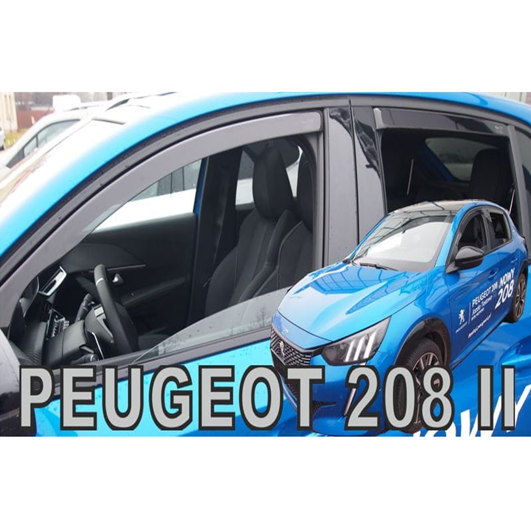 Ανεμοθραύστες Opel Corsa F 5D 2019+ / Peugeot 208 5D 2019+ Φιμέ Heko Σετ 4τμχ 25406 1 ΑΝΕΜSET25406 1