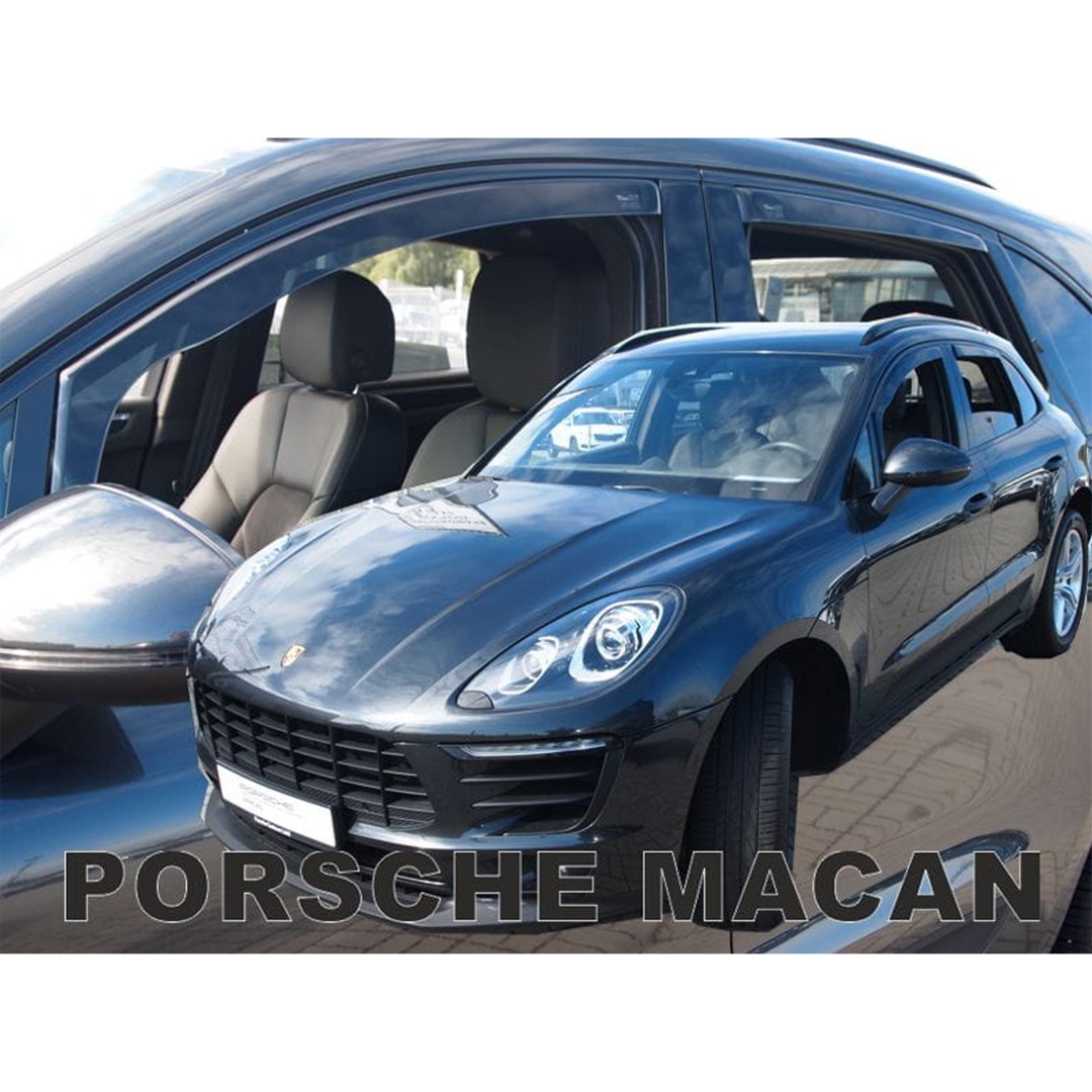 Porsche Macan 5d 2013+ Φιμέ Ανεμοθραύστες Heko Σετ 4τμχ για Μπρος-Πίσω Παράθυρα 1 ΑΝΕΜSET26306