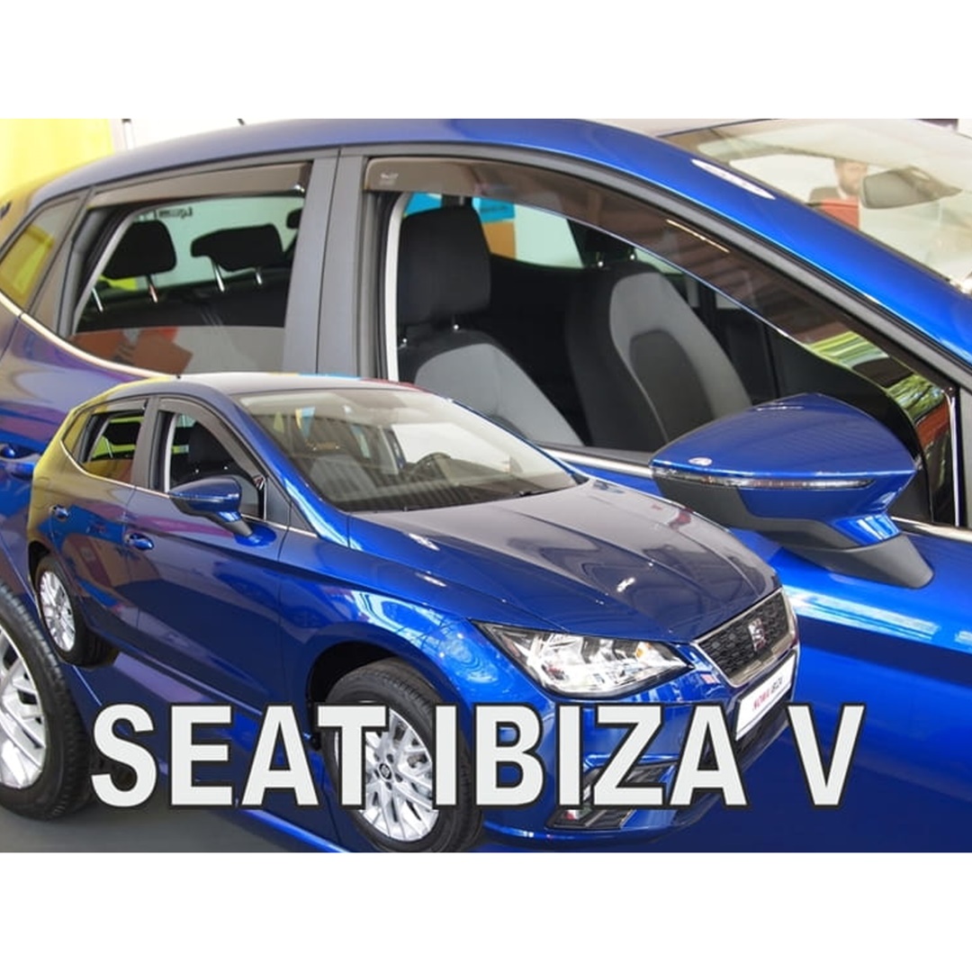 Seat Ibiza 5d 2017+ Φιμέ Ανεμοθραύστες Heko Σετ 4τμχ για Μπρος-Πίσω Παράθυρα 1 ΑΝΕΜSET28244