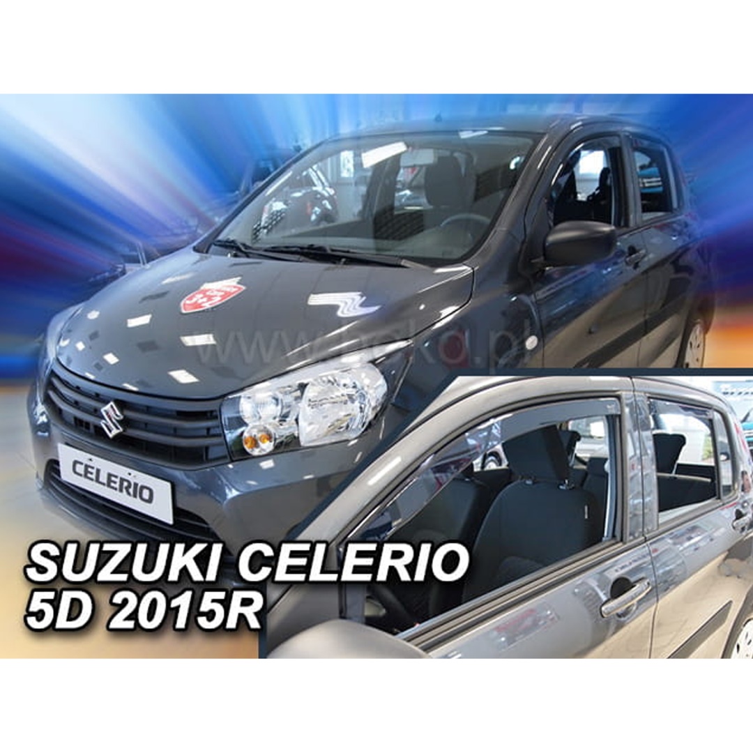 Suzuki Celerio 5d 2015+ Φιμέ Ανεμοθραύστες Heko Σετ 4τμχ για Μπρος-Πίσω Παράθυρα 1 ΑΝΕΜSET28647