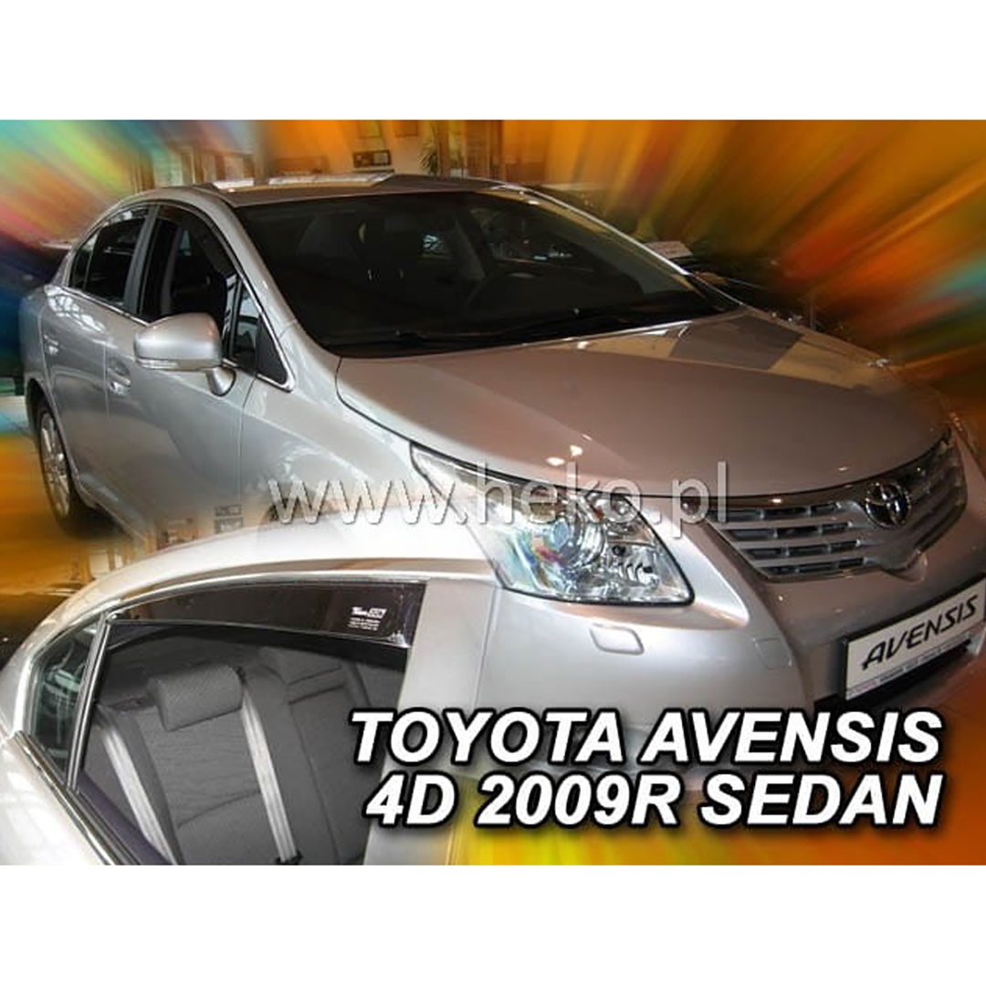 Toyota Avensis 4d Sedan 2009+ Φιμέ Ανεμοθραύστες Heko Σετ 4τμχ για Μπρος-Πίσω Παράθυρα 1 ΑΝΕΜSET29609