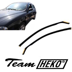 Ανεμοθραύστες Alfa Romeo 147 3D 2001+ Φιμέ Heko Σετ 2τμχ 10106