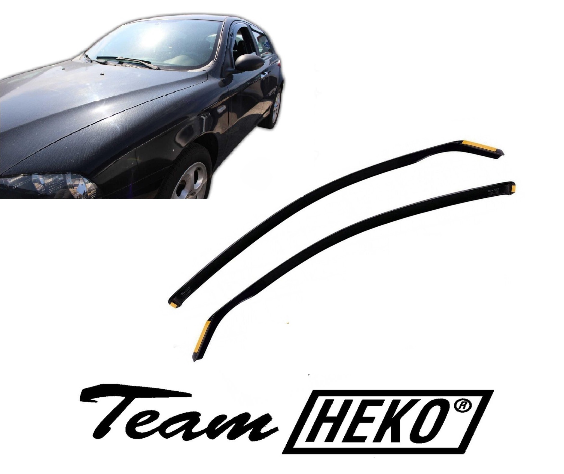 Ανεμοθραύστες Alfa Romeo 147 3D 2001+ Φιμέ Heko Σετ 2τμχ 10106 1 Ανεμοθραύστες Alfa Romeo 147 3D 2001+ Φιμέ Heko Σετ 2τμχ 10106