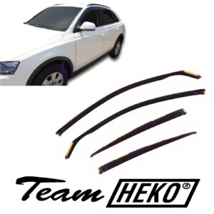 Ανεμοθραύστες Audi Q3 5D 2011-2018 Φιμέ Heko Σετ 4τμχ 10241