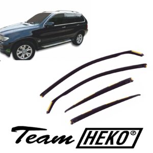 Ανεμοθραύστες BMW X5 E53 5D 2000-2006 Φιμέ Heko Σετ 4τμχ 11136