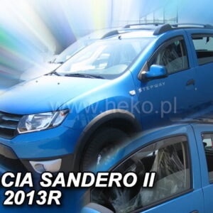 Ανεμοθραύστες Dacia Sandero II / Stepway II 5D 2013-2020 Φιμέ Heko Σετ 4τμχ 13113