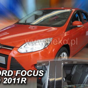 Ανεμοθραύστες Ford Focus III 4D Sedan/5D Htb 2011-2018 Φιμέ Heko Σετ 4τμχ 15295
