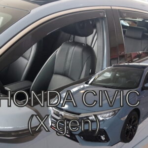 Ανεμοθραύστες Honda Civic 5D 2017-2021 Φιμέ Heko Σετ 4τμχ 17181