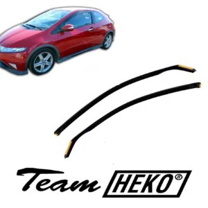 Ανεμοθραύστες Honda Civic Type-S / Type-R 3D 02/2007-2012 Φιμέ Heko Σετ 2τμχ 17143
