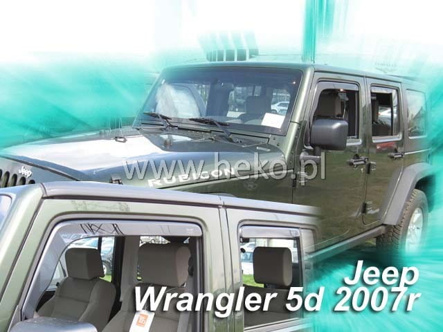 Ανεμοθραύστες Jeep Wrangler (JK) 5D 2007-2018 Φιμέ Heko Σετ 4τμχ 19115 1 Ανεμοθραύστες Jeep Wrangler (JK) 5D 2007-2018 Φιμέ Heko Σετ 4τμχ 19115