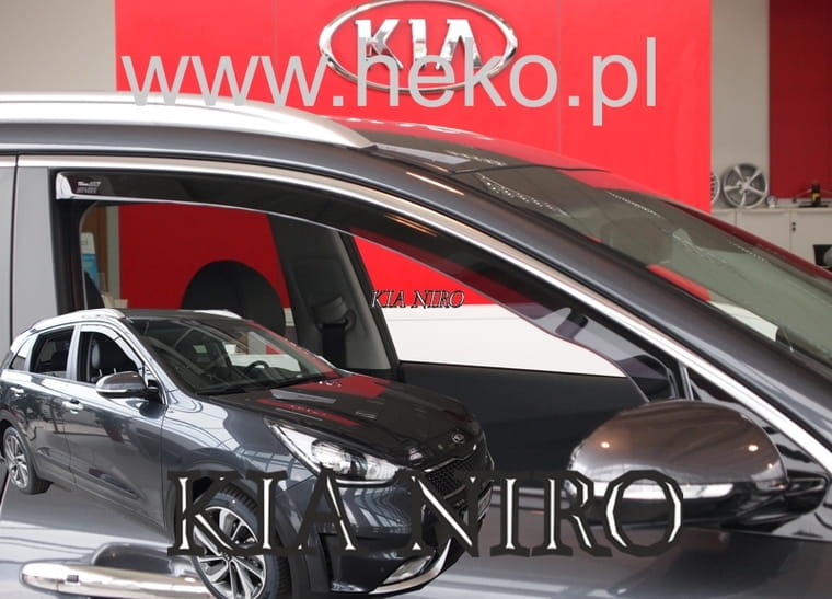 Ανεμοθραύστες Kia Niro 5d 2016-2021 /eniro 2019+ Φιμέ Heko Σετ 2τμχ 1 Ανεμοθραύστες KIA Niro 5D 2016-2021 - eNiro 2019+ Φιμέ Heko Σετ 2τμχ