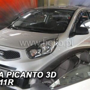 Ανεμοθραύστες KIA Picanto II 3D 2011-2017 Φιμέ Heko Σετ 2τμχ 20154