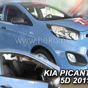 Ανεμοθραύστες KIA Picanto II 5D 2011-2017 Φιμέ Heko Σετ 2τμχ 20150