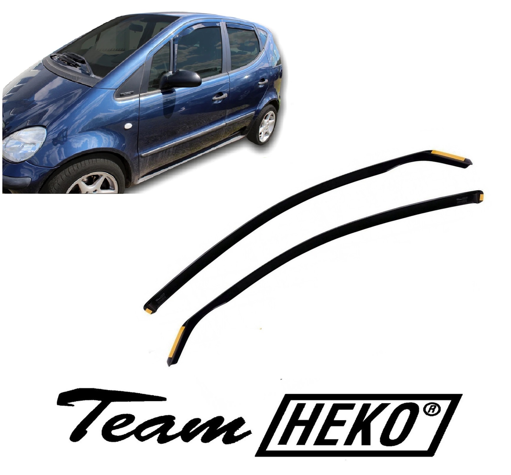 Ανεμοθραύστες Mercedes A-Class W168 5D 1997-2004 Φιμέ Heko Σετ 2τμχ 23221 1 Ανεμοθραύστες Mercedes A-Class W168 5D 1997-2004 Φιμέ Heko Σετ 2τμχ 23221