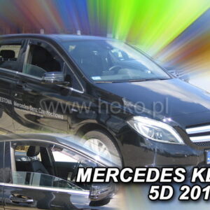 Ανεμοθραύστες Mercedes Class B W246 5D 2011-2018 Φιμέ Heko Σετ 2τμχ 23277