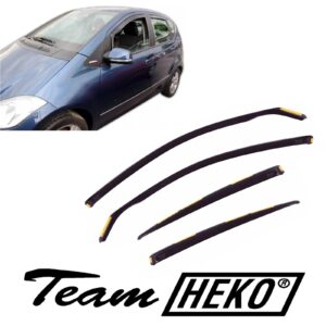 Ανεμοθραύστες Mercedes W169 A Class 5D 2004-2012 Φιμέ Heko Σετ 4τμχ 23241