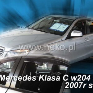 Ανεμοθραύστες Mercedes W204 C Class 4D 2007-2014 Sedan Φιμέ Heko Σετ 4τμχ 23258