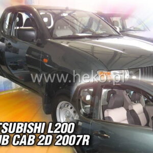 Ανεμοθραύστες Mitsubishi L200 2D Club Cab 2006-2016 Φιμέ Heko Σετ 2τμχ 23359
