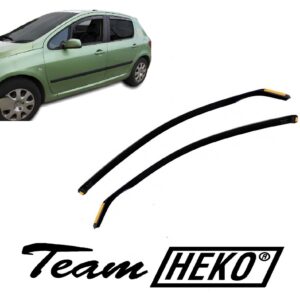 Ανεμοθραύστες Peugeot 307 3d 2001-2008 Φιμέ Heko Σετ 2τμχ 26117